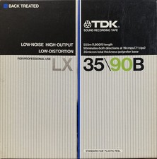 TDK LX-B Reel to Reel Recording Tape, LP, 7" Tonband1200 ft, Sealed