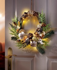 LED-Dekokranz "Winter" Türkranz Advent Deko Weihnachtsdeko Wohnungs Dekoration