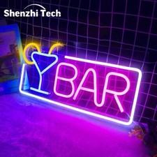 LED Neon Bar Schild Leuchtschild Leuchtreklame Deko Licht für Partykeller