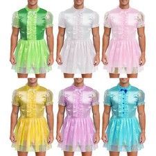 Männer Kostüm Crossdress Kleid Bogen Röcke Flitterwochen Klubbekleidung Sissy