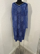 Abendkleid Damen Midi Blau Gr.48 Neu Ohne Etikett