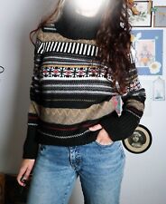 Pullover Esprit Muster Rollkragen Norweger Rollkragenpullover bunt mit Wolle XL 