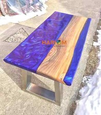 Lila Epoxid Harz Tischplatte