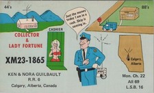 vintage CB radio QSL postcard