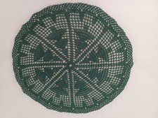 Häkeldeckchen grün Motiv
