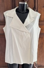 ANNETTE GÖRTZ leichte Sommer-Weste CREME Gr. 40  (-42)  Naturweiss Ecrú