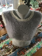 Handstrick-Top-Weste aus