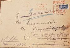 LEER (OSTFRIESLAND): Briefumschlag, postgelaufen u. gestempelt 3.12.1948