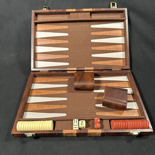 Backgammon koffer set - backgammon,