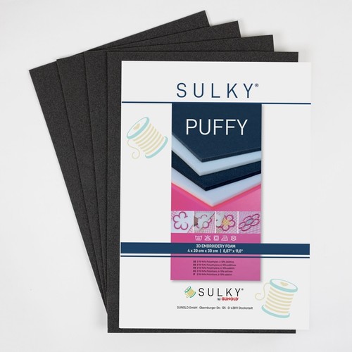 Sulky puffy schwarz - 3, mm
