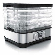 Arendo elektrischer Dörrautomat 370-450 W Timer bis zu 72 h 35 – 70° C 5 Fächer