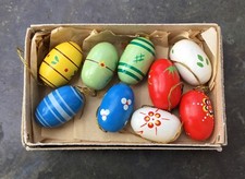 Altes Erzgebirge Dregeno 9 Ostereier OVP 3,5cm