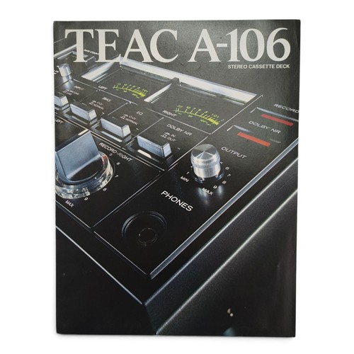 Teac 106 stereo cassette - teac, a-106