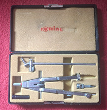 Rotring Zirkelset mit Verlängerung, im  Original Zirkelkasten