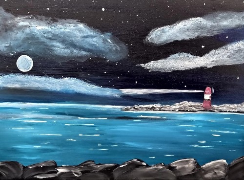 Acrylbild auf leinwand - auf,