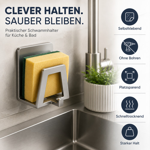 Schwammhalter küche edelstahl - küche,