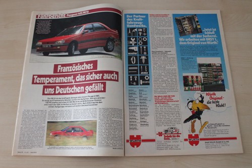 Auto bild 1987 peugeot 405 - bild, 28/1987
