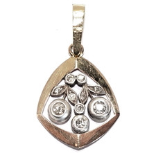 Anhänger Gold Altschliff