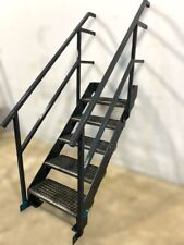 Stahltreppe Industrietreppe Außentreppe Treppe 120cm Geschosshöhe 48201