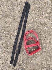 Wintec Webbers Steigbügelriemen 60cm plus Steigbügel rot