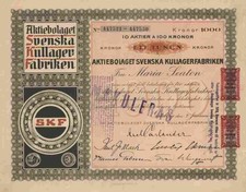 SKF Göteborg 1918 Schweinfurt