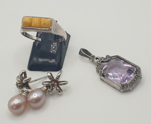 Konvolut schmuck silber 835 - schmuck,