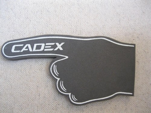 Giant foam hand cadex 2019 - hand,