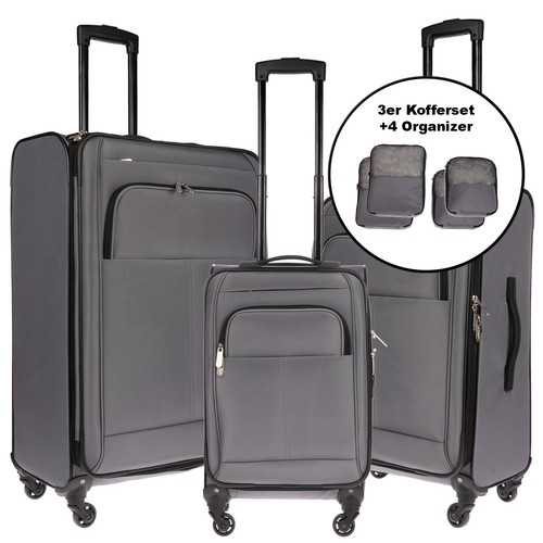 3er kofferset stoffkoffer - 3er,
