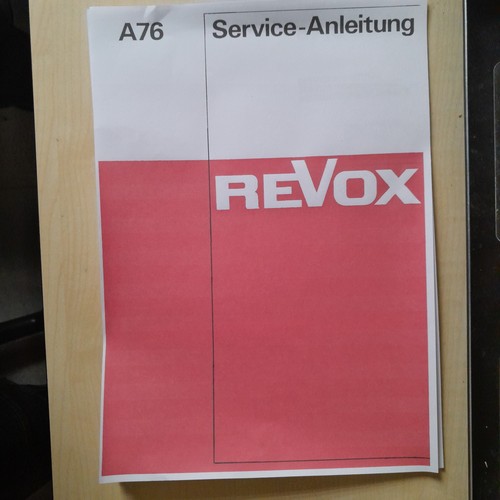 Service manual revox - manual,