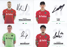4 Autogrammkarten Hannover 96