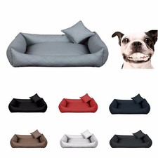 Hundebett Hundesofa Hundekissen Kunstleder GRATIS Bestickung Lux plus XS-3XL
