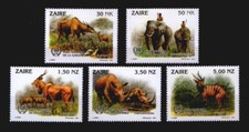 Zaire 1079-83 ** Tiere 