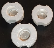 Paßschrauben Diazed 16A, D lI grau Porzellan E27 - 3 Stück - Neu