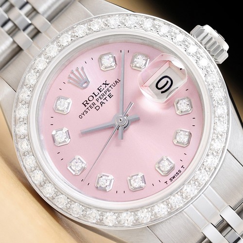 Damen rolex date - rolex, pink