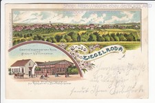 SACHSEN - ANHALT , SAALEKREIS , LITHO GRUSS AUS ZIEGELRODA , QUERFURT , 1900