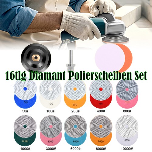 16tlg diamant polierscheiben - 16tlg,
