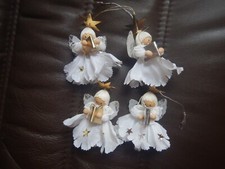 4 Weihnachtsbaumengel Anhänger