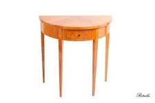 Beistelltisch halbrund Kirsche,  Biedermeier Konsole von Retroles (Hersteller)
