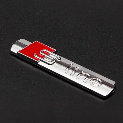 Metall line emblem - 3d,