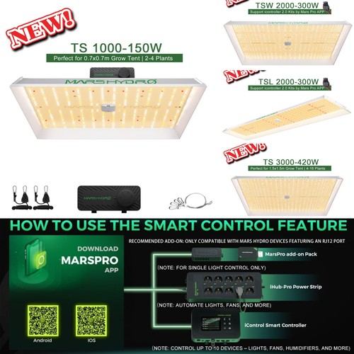 Mars hydro tsp 600 1000 - tsp, 2000