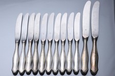 12 Messer 800 Silberbesteck Obstmesser Dessertmesser Menümesser WMF Modell 1700