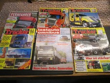 Trucker, Fernfahrer und Lastauto Omnibus 6 Zeitungen eine von 1980 ansehen