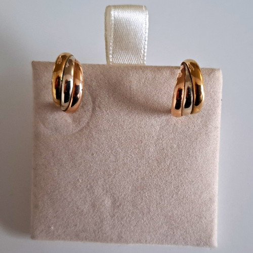 333 gelbgold creolen - gelbgold, ohrringe