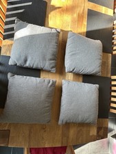 4 Kleine Sofakissen in grau