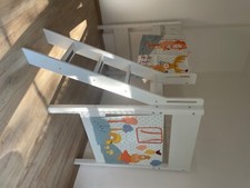 Hochbett 90x200 gebraucht, Marke Flexa white, mittelhoch mit Leiter 5 Stufen