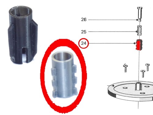 Spulenhalte dreizack modell - spulenhalte-dreizack, 1.