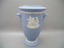 Wedgwood Vase Jasperware blau