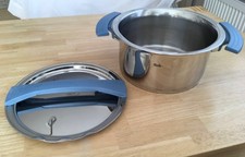 Fissler Magic Line  Kochtopf XXL  5,4 L Groß Blaue Griffe  Topf / Kochtopf
