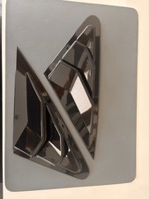 Tuning Fensterecken Lamellen  Audi A3 S3 8V Limousine schwarz glänzend