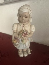 Alice Figur -  Blumenmädchen - Mit Zertifikat, Dekoration, 24 cm, Naturstein